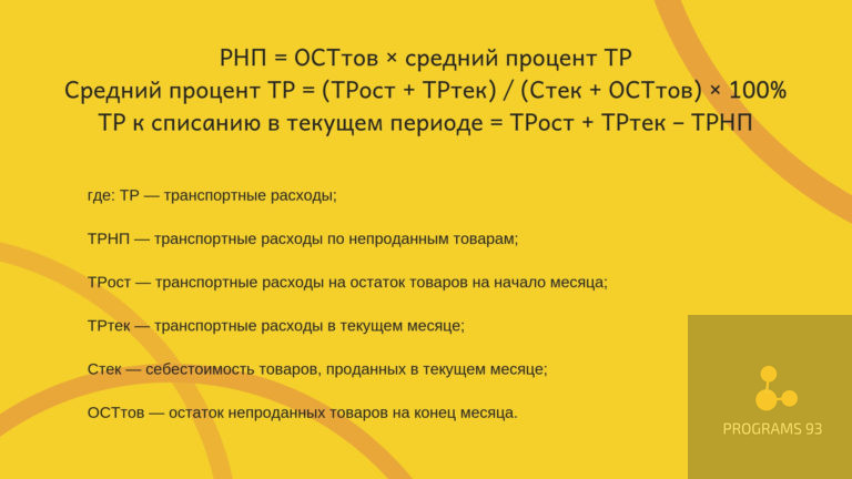 Почему транспортные расходы списываются не полностью в 1с